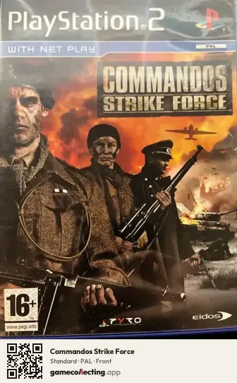 Commandos Strike Force PlayStation 2, PAL box front