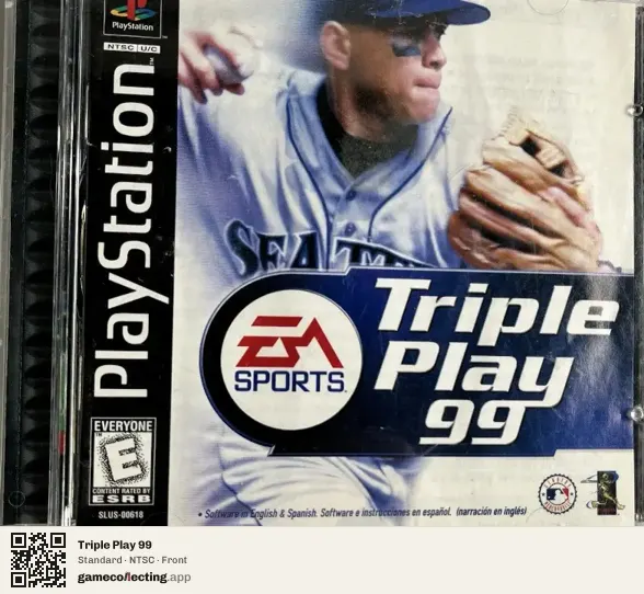 Triple Play 99 PlayStation, NTSC box front