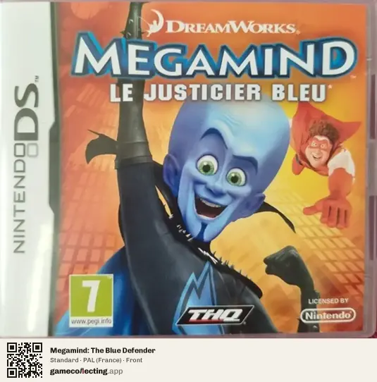 Megamind: The Blue Defender Nintendo DS, France box front