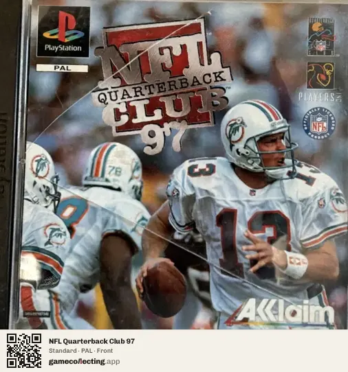 NFL Quarterback Club 97 PlayStation, PAL box front