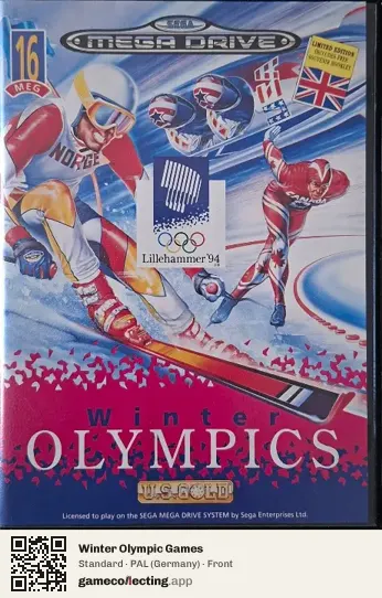 Winter Olympic Games Sega Mega Drive / Genesis, Germany box front