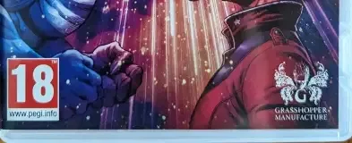 No More Heroes III, the USK square on its front