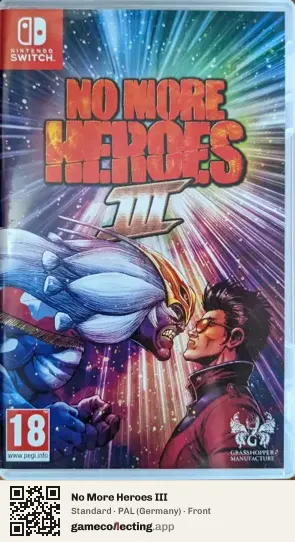 No More Heroes III Nintendo Switch, Germany box front