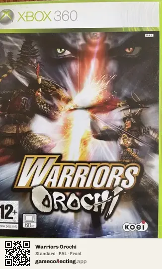Warriors Orochi Xbox 360, PAL box front