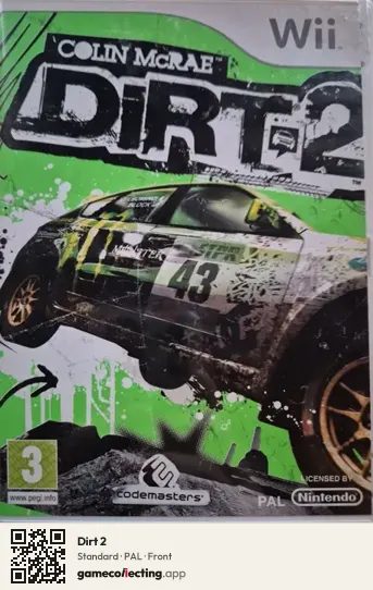 Dirt 2 Nintendo Wii, PAL box front