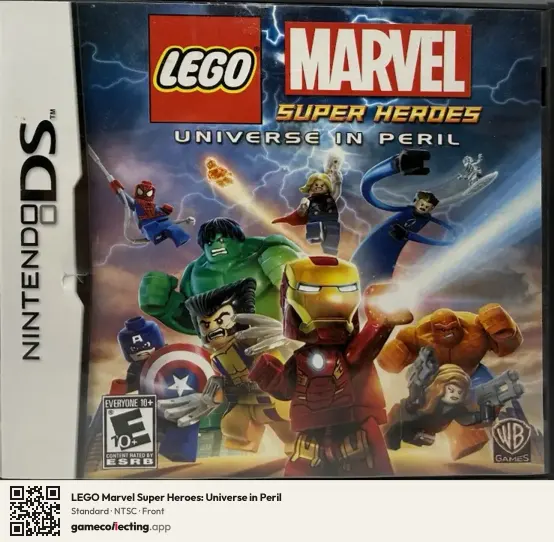 LEGO Marvel Super Heroes: Universe in Peril Nintendo DS, NTSC box front