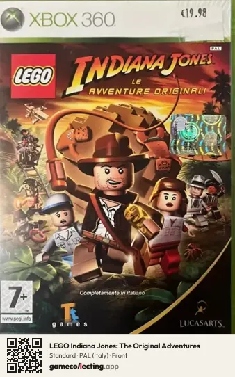LEGO Indiana Jones: The Original Adventures Xbox 360, Italy box front