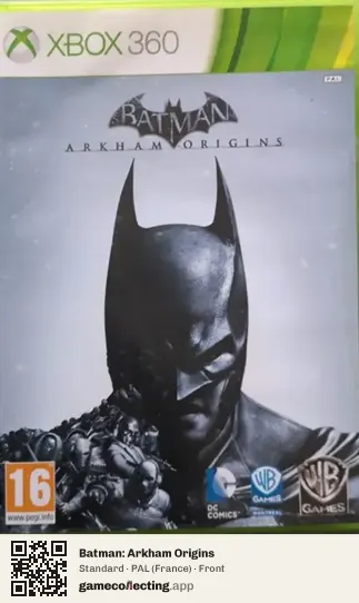 Batman: Arkham Origins Xbox 360, France box front