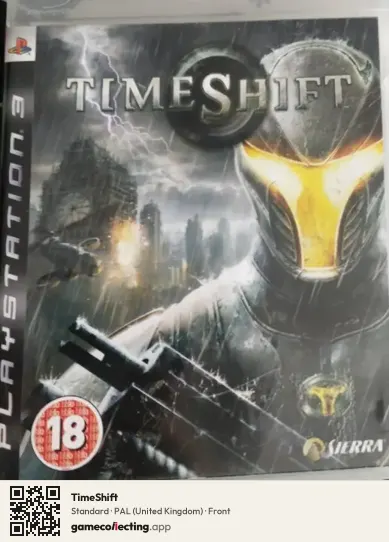 TimeShift PlayStation 3, United Kingdom box front