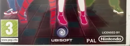 Just Dance, the PEGI square on its front