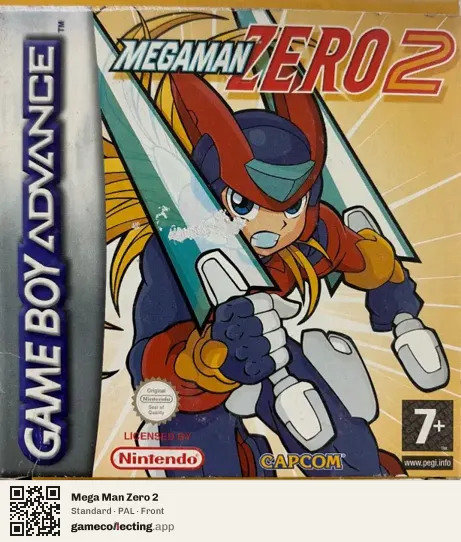 Mega Man Zero 2 Game Boy Advance, PAL box front