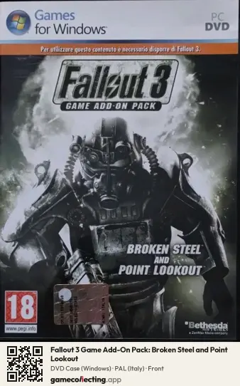Fallout 3 Game Add-On Pack: Broken Steel and Point Lookout Computer, Italy box front