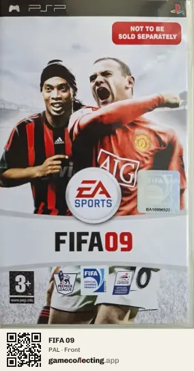 FIFA 09 PlayStation Portable, PAL box front