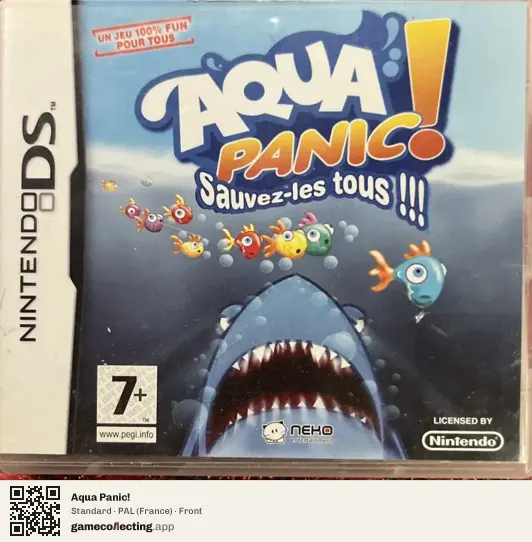 Aqua Panic! Nintendo DS, France box front