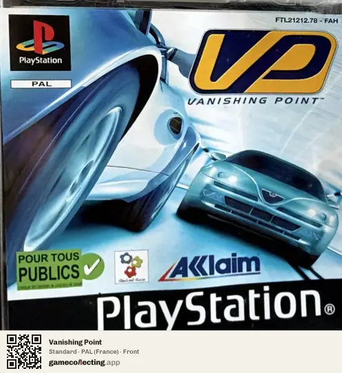 Vanishing Point PlayStation, France box front