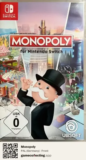 Monopoly Nintendo Switch, Germany box front