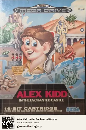 Alex Kidd in the Enchanted Castle Sega Mega Drive / Genesis, PAL box front