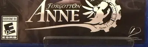 Forgotton Anne, the ESRB box on its front