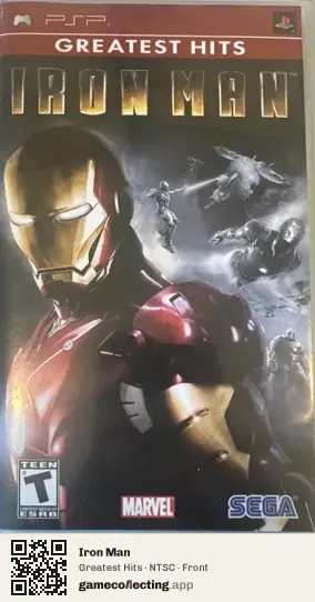 Iron Man PlayStation Portable, NTSC box front