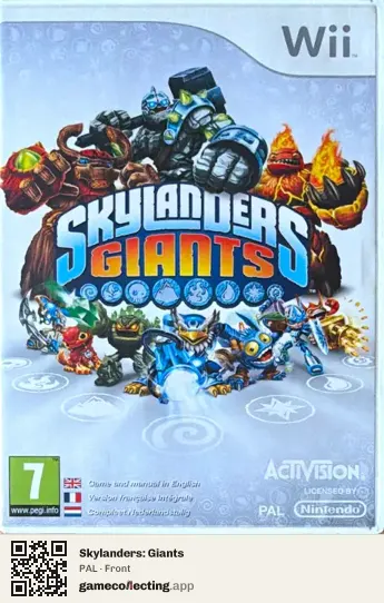 Skylanders: Giants Nintendo Wii, PAL box front