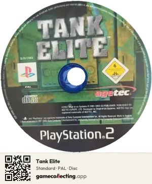 Tank Elite PlayStation 2, PAL disc