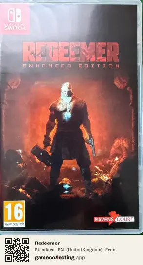 Redeemer Nintendo Switch, United Kingdom box front