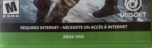 Tom Clancy's Ghost Recon Breakpoint, the ESRB box on its front