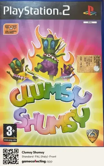 Clumsy Shumsy PlayStation 2, Italy box front