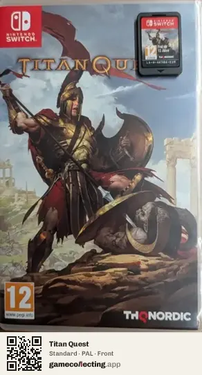 Titan Quest Nintendo Switch, PAL box front