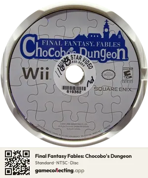 Final Fantasy Fables: Chocobo's Dungeon Nintendo Wii, NTSC disc
