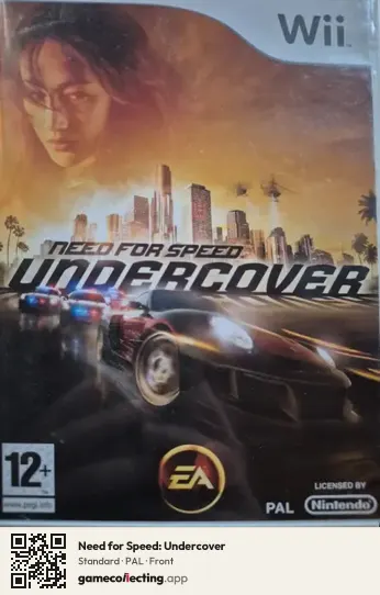 Need for Speed: Undercover Nintendo Wii, PAL box front