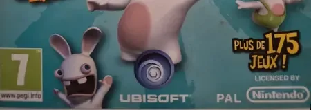 Raving Rabbids Party Collection, the PEGI square on its front