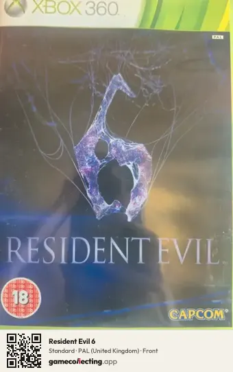 Resident Evil 6 Xbox 360, United Kingdom box front