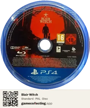 Blair Witch PlayStation 4, PAL disc