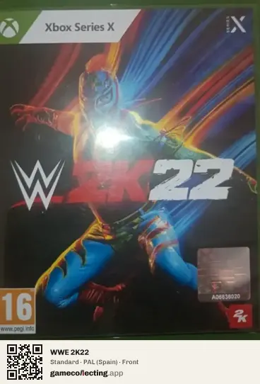 WWE 2K22 Xbox Series X, Spain box front