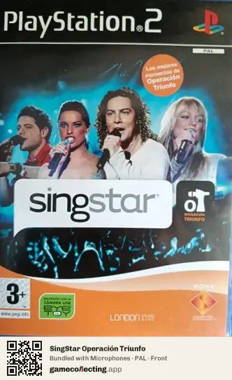 SingStar Operación Triunfo PlayStation 2, PAL box front