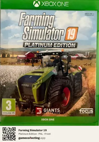 Farming Simulator 19 Xbox One, PAL box front