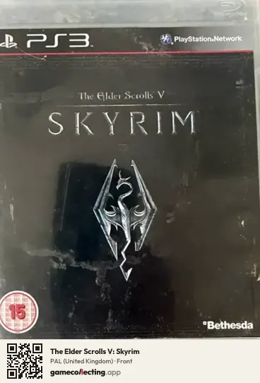 The Elder Scrolls V: Skyrim PlayStation 3, United Kingdom box front