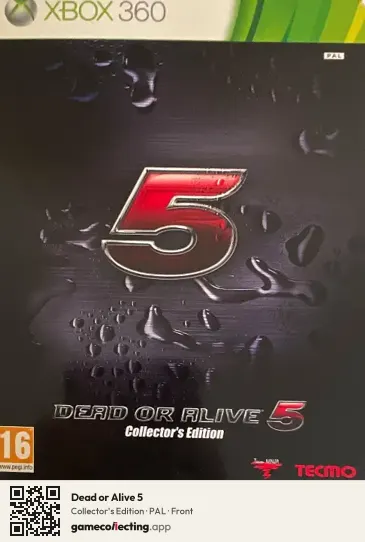 Dead or Alive 5 Xbox 360, PAL box front