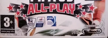 FIFA 09 All-Play, the PEGI square on its front