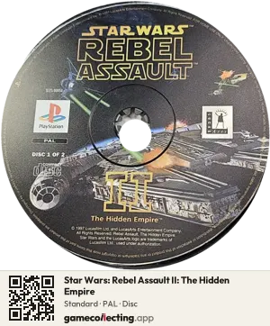 Star Wars: Rebel Assault II: The Hidden Empire PlayStation, PAL disc