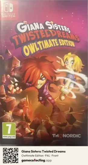 Giana Sisters: Twisted Dreams Nintendo Switch, PAL box front