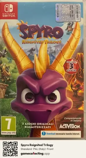 Spyro Reignited Trilogy Nintendo Switch, Italy box front