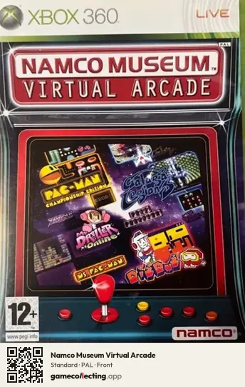 Namco Museum Virtual Arcade Xbox 360, PAL box front