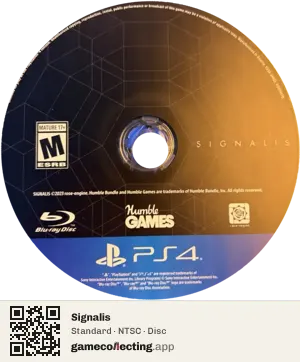 Signalis PlayStation 4, NTSC disc