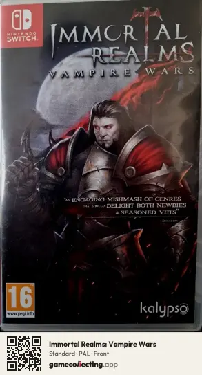 Immortal Realms: Vampire Wars Nintendo Switch, PAL box front