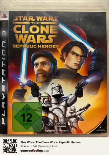 Star Wars: The Clone Wars: Republic Heroes PlayStation 3, Germany box front