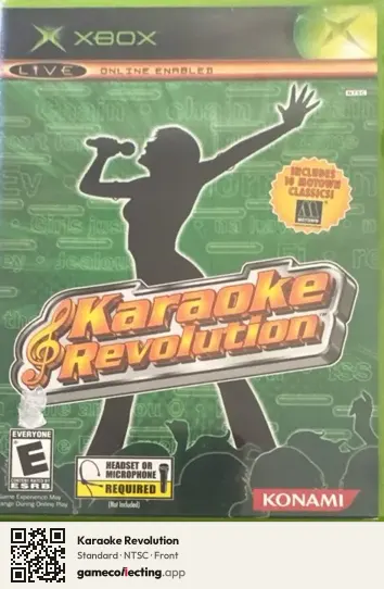 Karaoke Revolution Xbox, NTSC box front