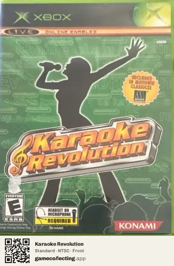 Karaoke Revolution Xbox, NTSC box front