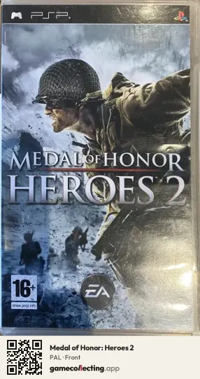 Medal of Honor: Heroes 2 PlayStation Portable, PAL box front